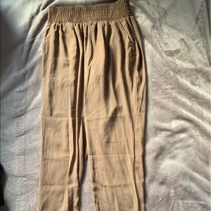 Beige Beachy Pants